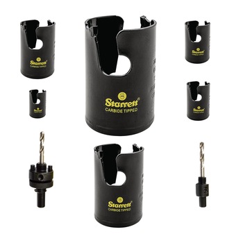 Kit Uz general Carote Starrett KMPH2000GP2 cu pastile de carbura cu Arbore, Fast Cut Multi Purpose 19 22 29 35 44 51 57 64 68 A1E A17-38E Kit Uz general Carote Starrett KMPH2000GP2 cu pastile de carbura cu Arbore, Fast Cut Multi Purpose 19 22 29 35 44 51 57 64 68 A1E A17-38E