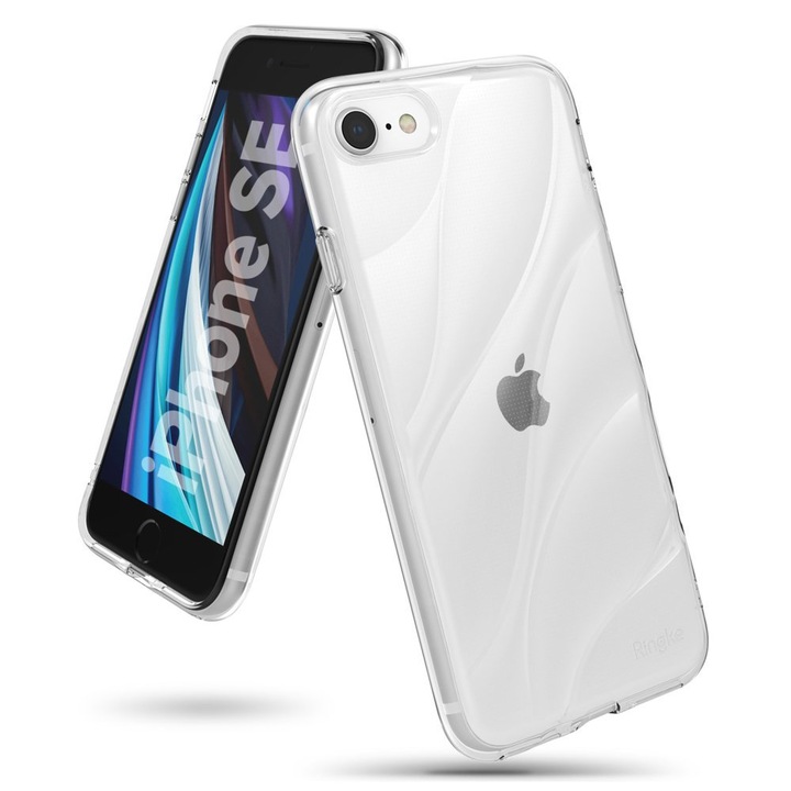 Ringke Flow gél tok, iPhone SE (2020) / iPhone 8 / iPhone 7 telefonhoz, átlátszó
