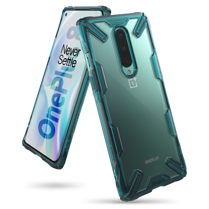 Калъф Ringke Fusion X Durable PC Case за OnePlus 8, Green