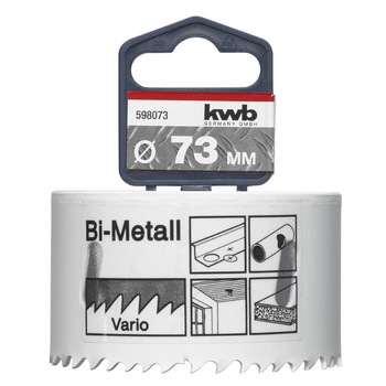 Carota 73x38 mm HSS-BIM-CO 8 % cobalt pentru INOX si metal, KWB Professional Carota 73x38 mm HSS-BIM-CO 8 % cobalt pentru INOX si metal, KWB Professional