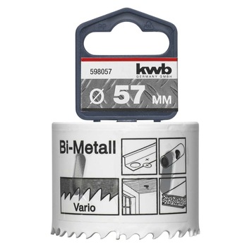 Carota 57x38 mm HSS-BIM-CO 8 % cobalt pentru INOX si metal, KWB Professional Carota 57x38 mm HSS-BIM-CO 8 % cobalt pentru INOX si metal, KWB Professional