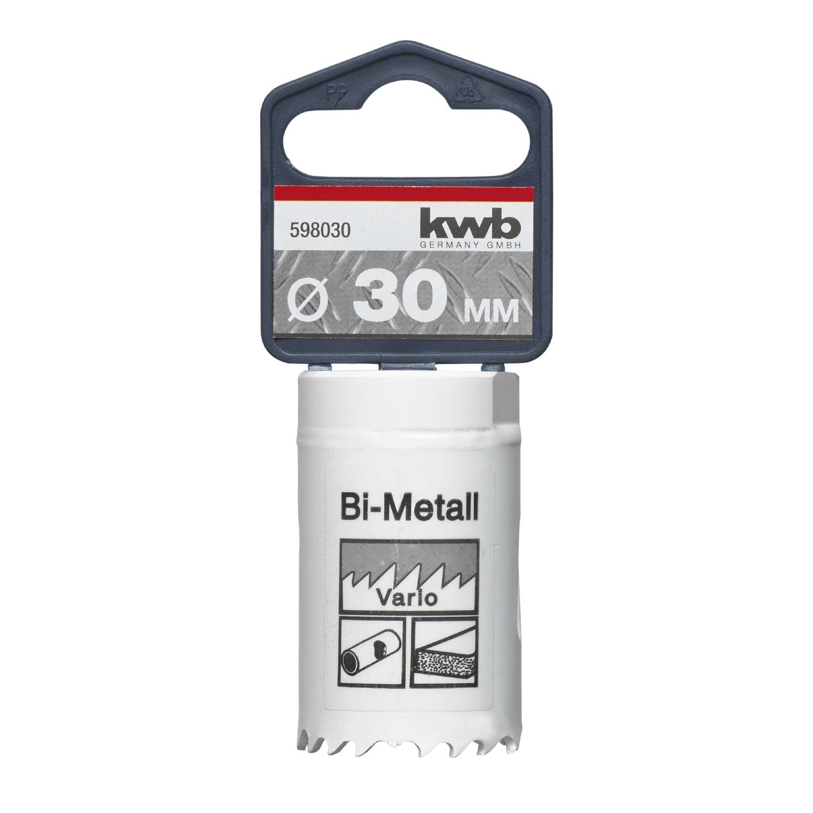 Carota 30x38 mm HSS-BIM-CO 8 % cobalt pentru INOX si metal, KWB Professional