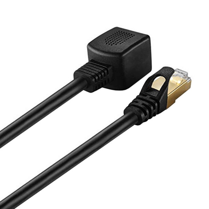 Cablu adaptor extensie Ethernet CAT 7, RJ45 tata la RJ45 mama, 50 cm