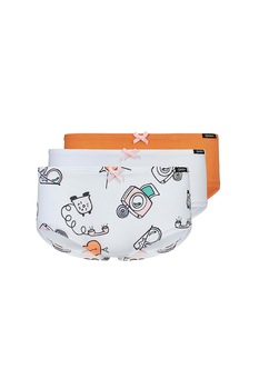 Skiny, Set de 3 perechi de boxeri cu diverse modele Alb/Portocaliu, Alb/Portocaliu Skiny, Set de 3 perechi de boxeri cu diverse modele Alb/Portocaliu, Alb/Portocaliu