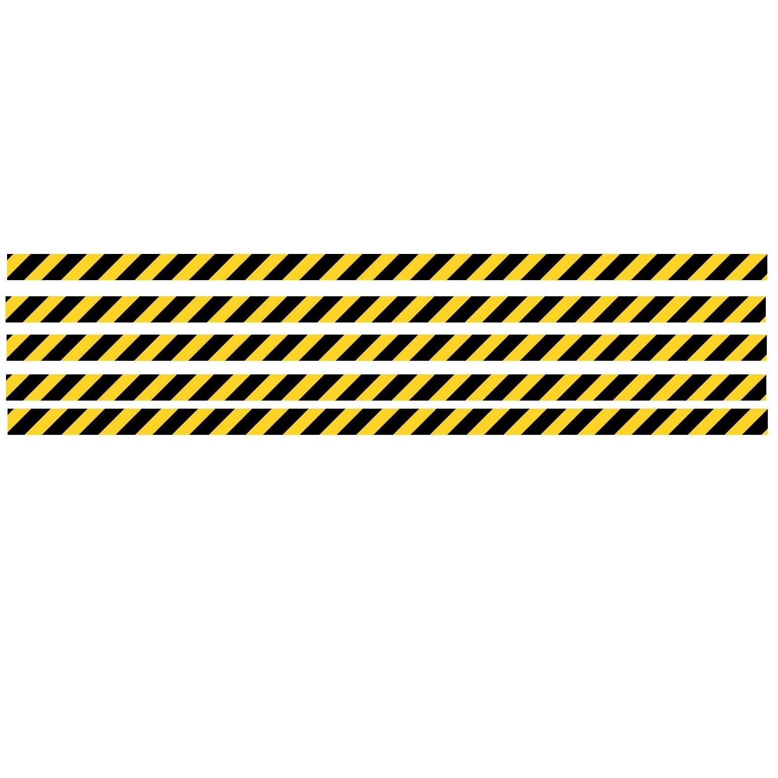 Sticker Podea, Marcare Traseu, 94x5 cm, Set 5 BUC, Galben, Negru