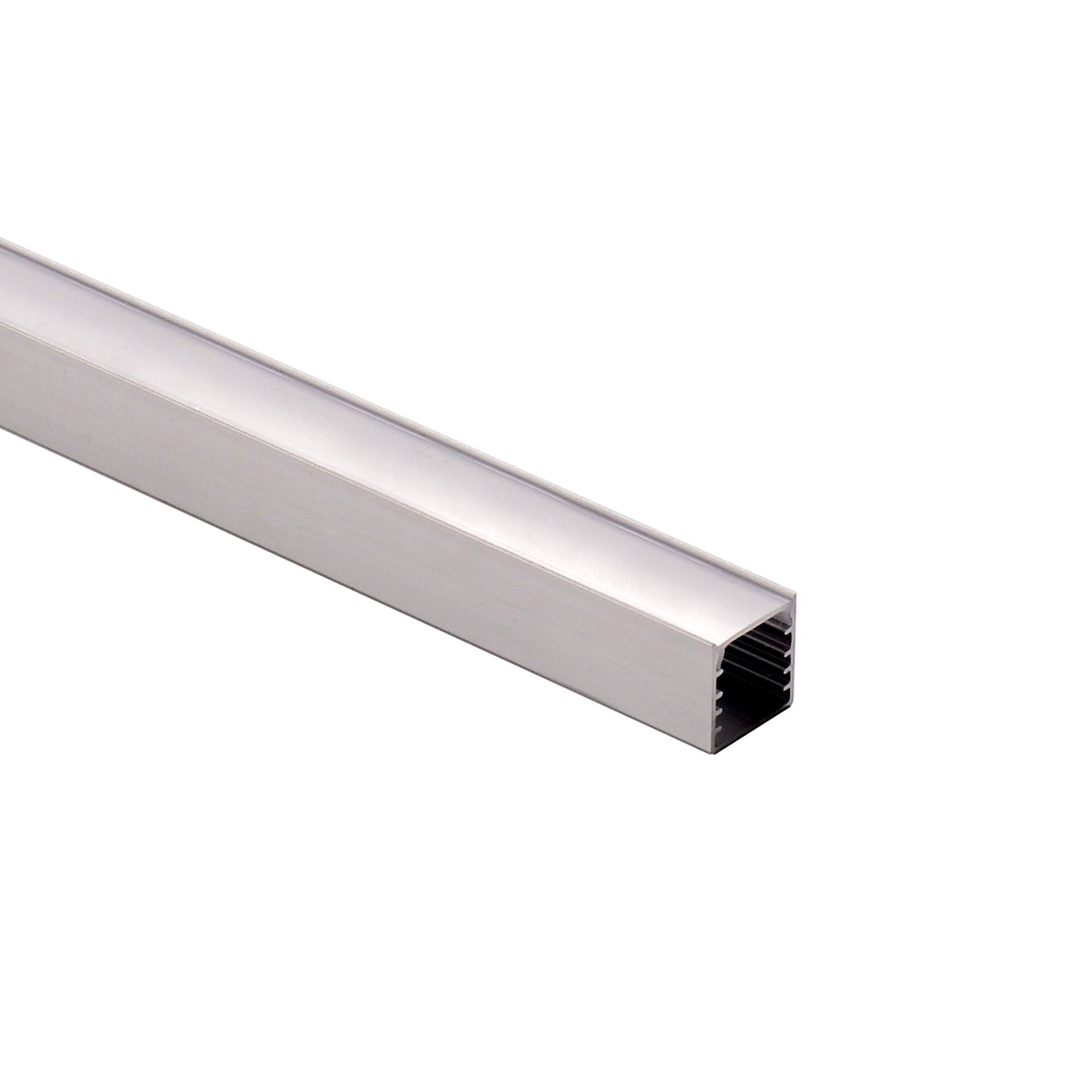 Profil din aluminiu anodizat pentru benzi LED, LMX-1414, LED Market, Culoare gri, Lungime 2m