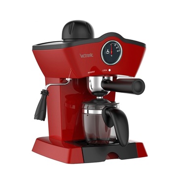 Espressor manual Victronic, 800W, 250ml, 3.5 bar, VC3612 Rosu Espressor manual Victronic, 800W, 250ml, 3.5 bar, VC3612 Rosu