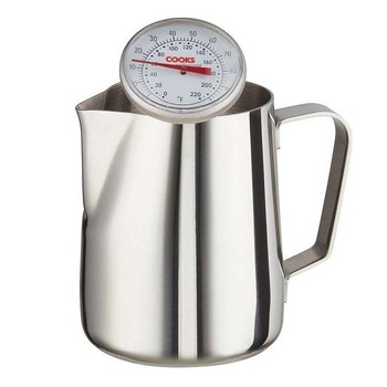 Set Carafa Lapte si Termometru Cooks Professional D7754, Capacitate 350ml, Material Inox Set Carafa Lapte si Termometru Cooks Professional D7754, Capacitate 350ml, Material Inox