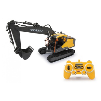 Excavator RC cu telecomanda Volvo EC160E cu sunete si lumini, 1:20, 2.4GHz Excavator RC cu telecomanda Volvo EC160E cu sunete si lumini, 1:20, 2.4GHz