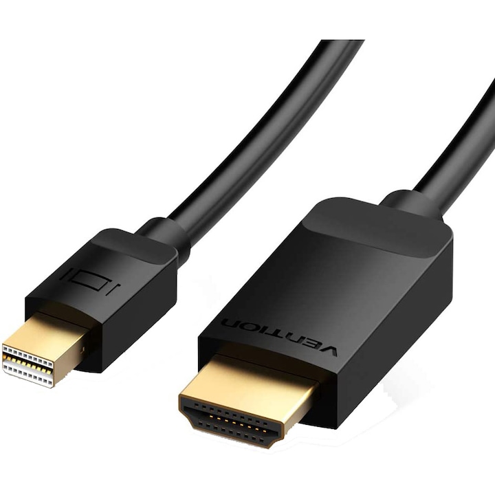 Кабел Mini DP към HDMI Vention, 2 метра, черен