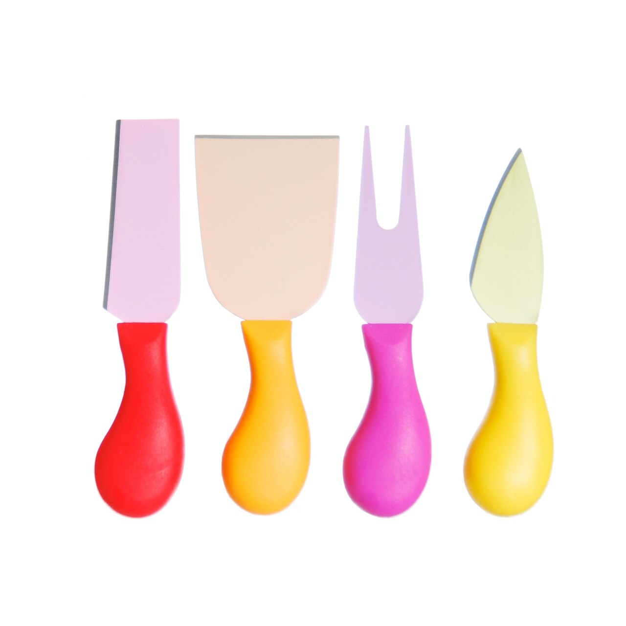 Set 4 cutite pentru branzeturi, Color Life, Multicolor