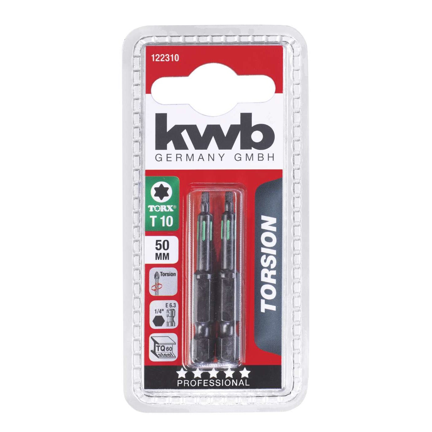 Biti Torsiune, 50 mm Torx 10, KWB Professional