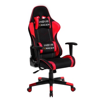 Scaun gaming, ergonomic, Atelier XRacer, piele ecologica, rosu-negru Scaun gaming, ergonomic, Atelier XRacer, piele ecologica, rosu-negru