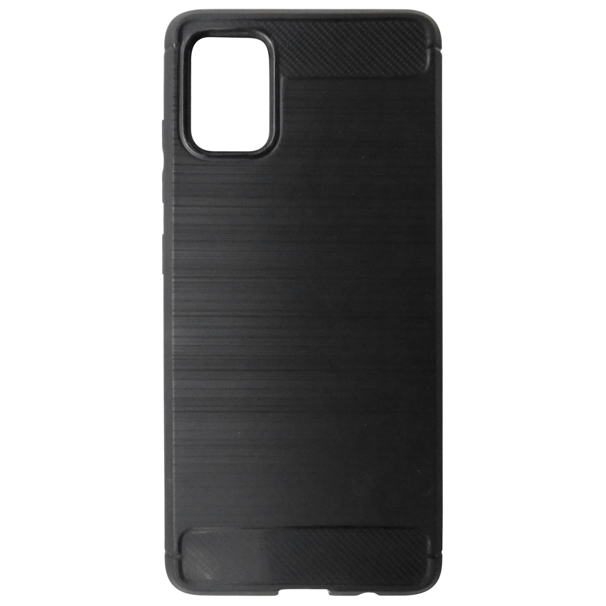 Husa Forcell Carbon silicon neagra pentru Samsung Galaxy A51 (SM-A515F)