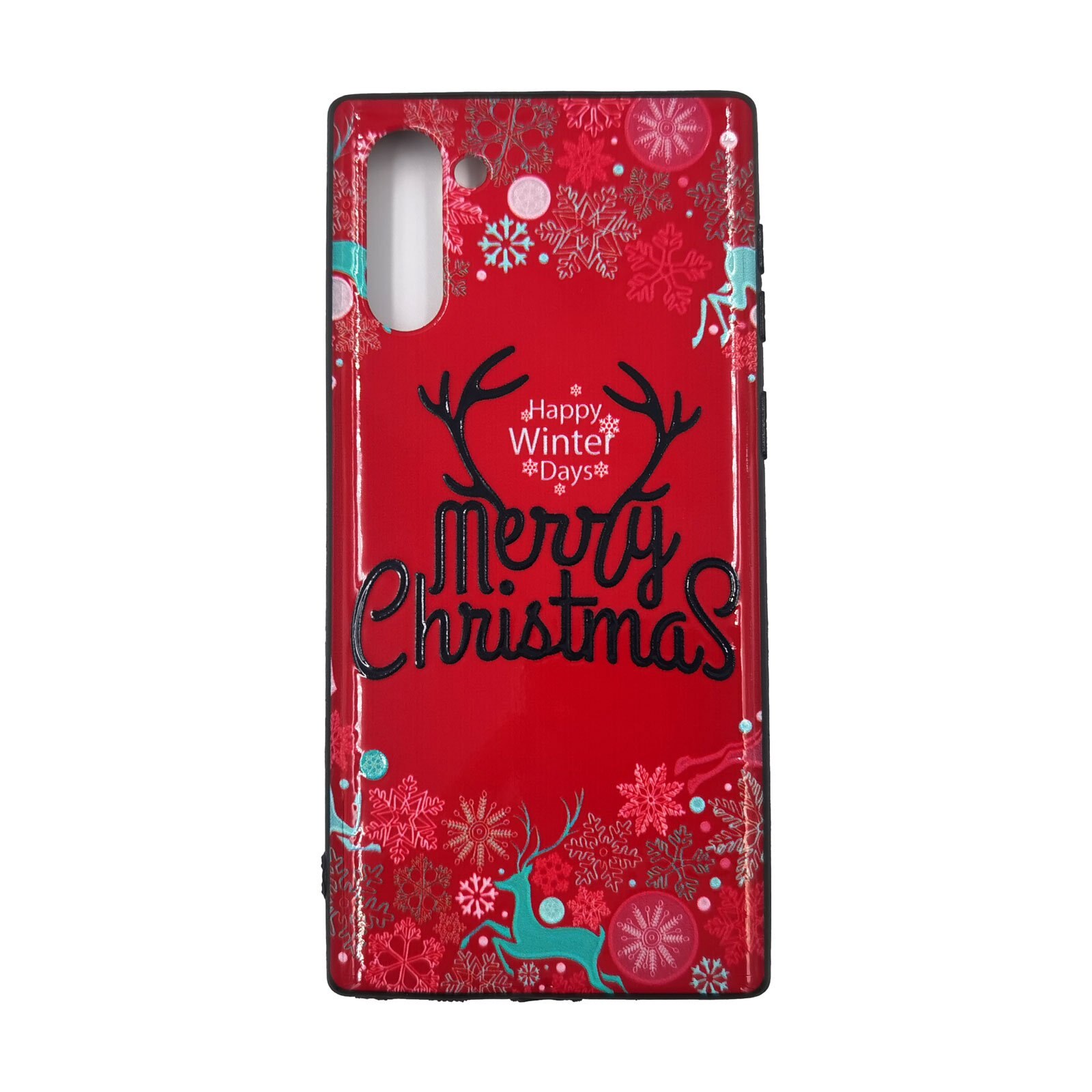 Husa Craciun Samsung Galaxy Note 10, Note 10 5G Model Winter Days, TPU, Viceversa Rosu