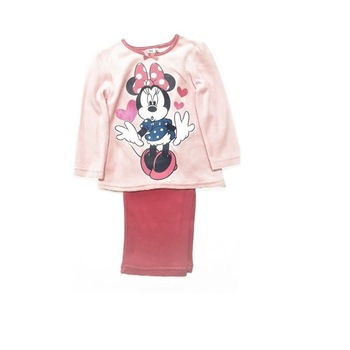 Pijama maneca lunga fleece Minnie Mouse 4053, Roz Pijama maneca lunga fleece Minnie Mouse 4053, Roz