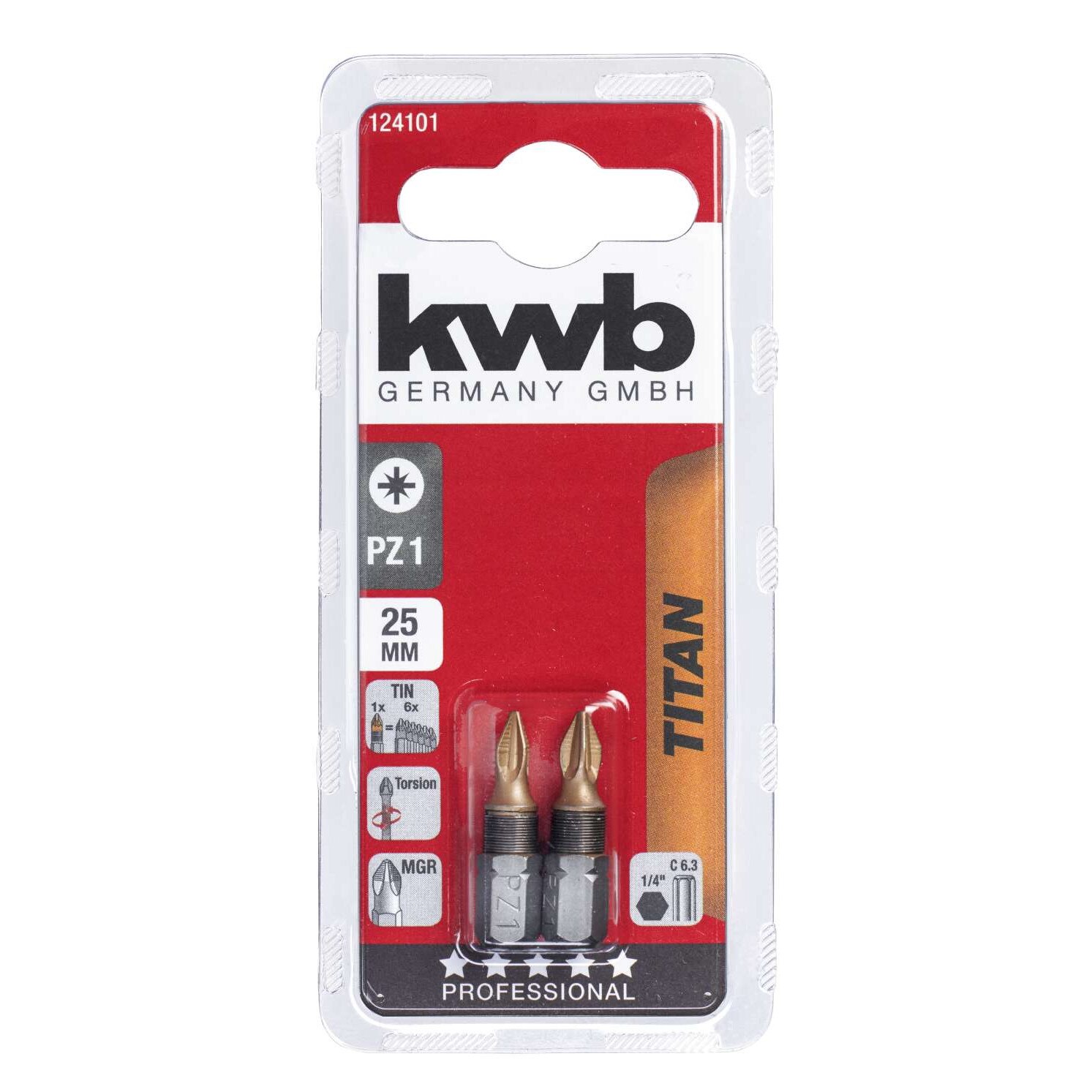 Biti Titan , 25 mm Pozidriv PZ 1, KWB Professional