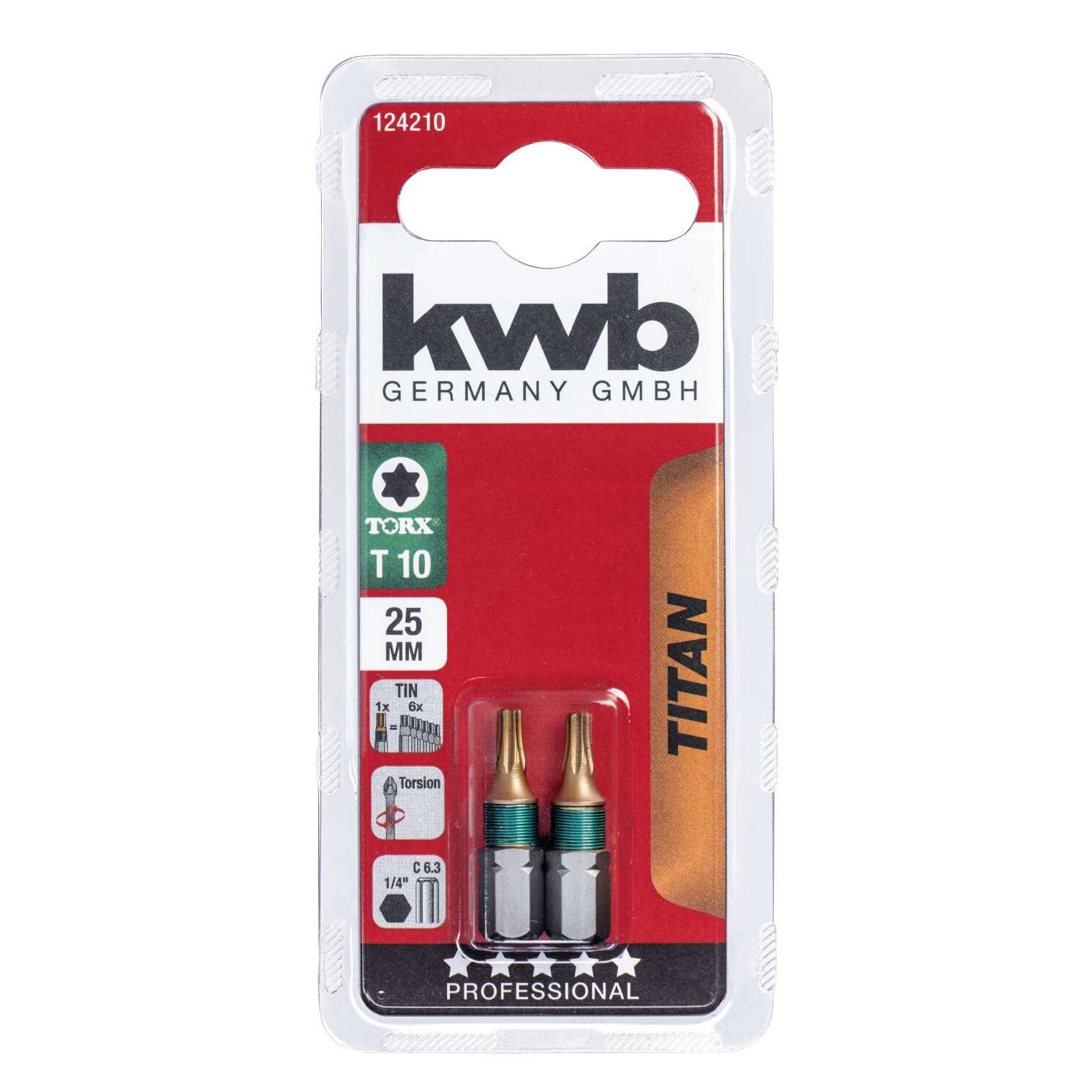 Biti Titan , 25 mm Torx T 10, KWB Professional