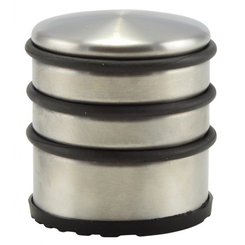 Opritor usa din inox si cauciuc, 7x7,4cm, 1kg Opritor usa din inox si cauciuc, 7x7,4cm, 1kg
