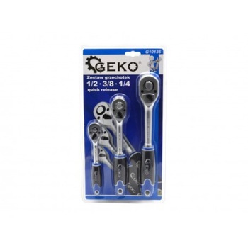 Set chei cu clichet 1/2 3/8 1/2 Geko G10136 Set chei cu clichet 1/2 3/8 1/2 Geko G10136