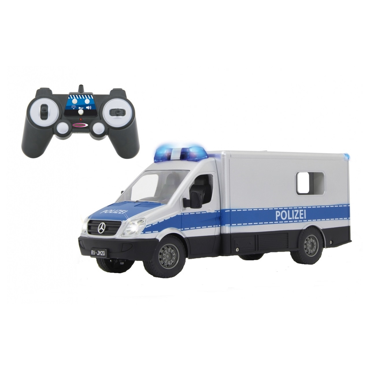 Masina RC cu telecomanda Mercedes-Benz Sprinter Polizei, 2.4 GHz, 1:16