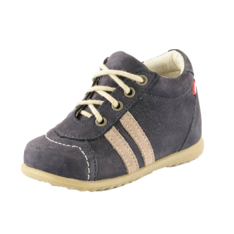 Ghete din piele pentru baieti Emel E 1087A-3MA, Bleumarin