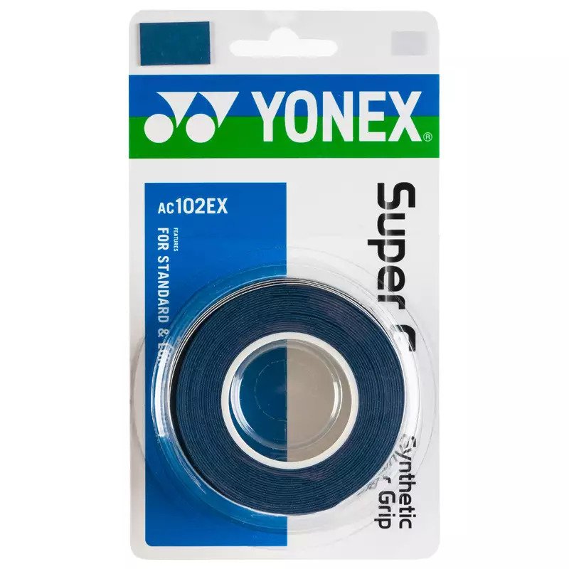 Overgrip Yonex Super Grap AC102EX, set 3 bucati, culoare albastru (deep blue)