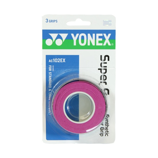 Overgrip Yonex Super Grap AC102EX, set 3 bucati, culoare roz (pink)
