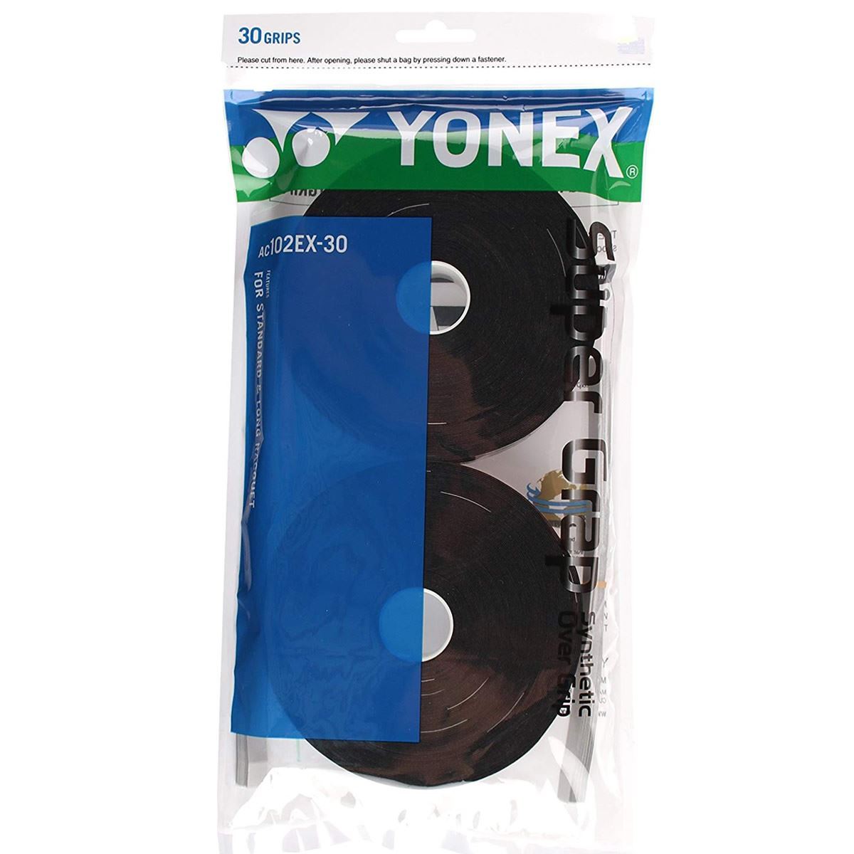 Overgrip Yonex Super Grap AC102-30EX, set 30 bucati, culoare negru (black)