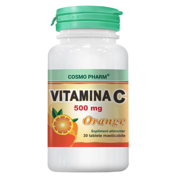 Supliment Alimentar Vitamina C Orange, 30 Tablete