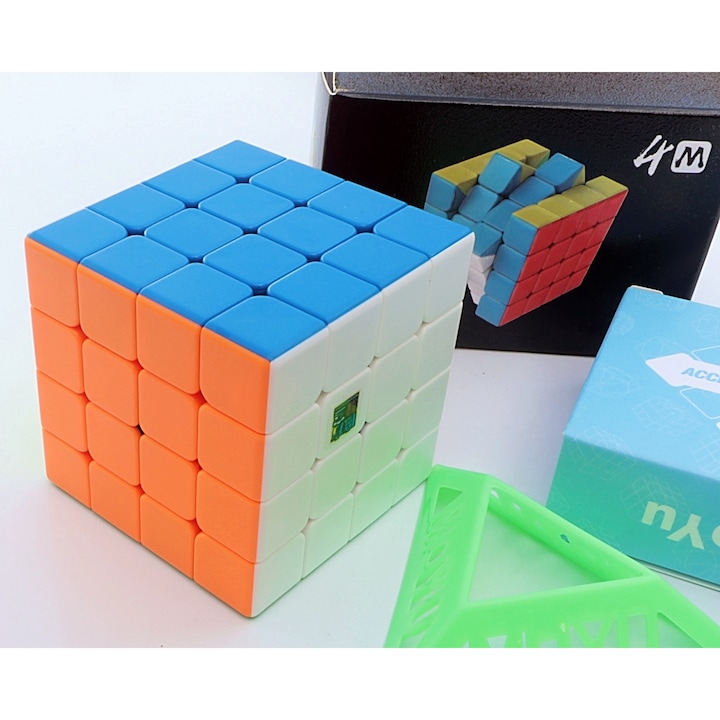Moyu Meilong 4M rubik kocka, mágneses, 4x4x4, matrica nélkül