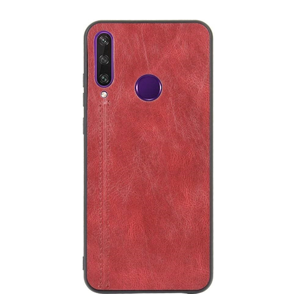Husa Huawei Y6P Leather Coated Red