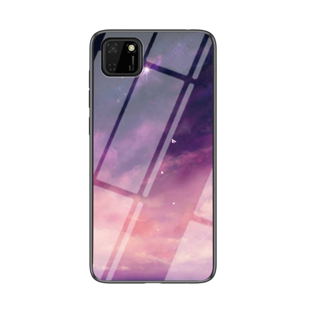 Husa Huawei Y5P Glass Marble case purple sky