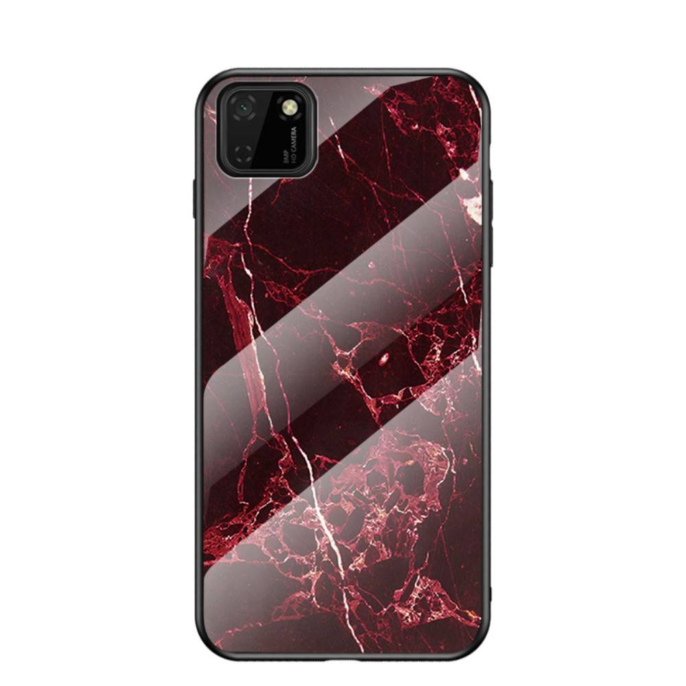 Husa Huawei Y5P Glass Marble case red