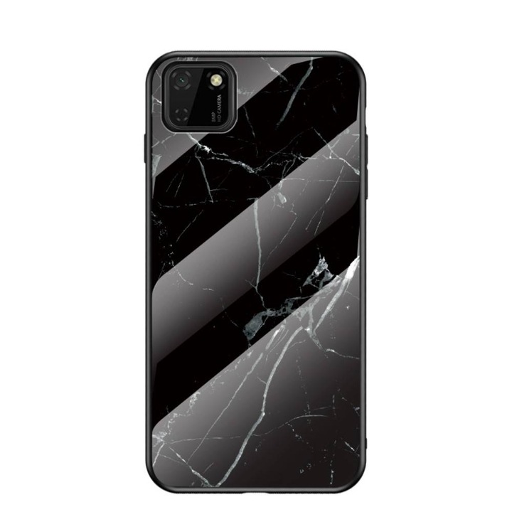 Кейс Huawei Y5P Glass Marble черен