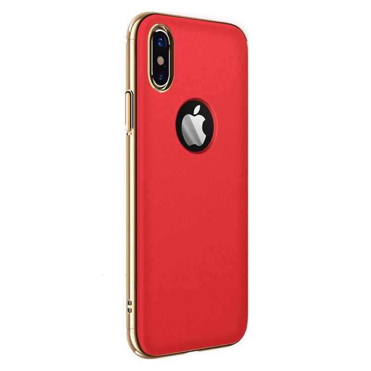 Husa protectie pentru Apple iPhone X / iPhone Xs, Rosie + Folie de sticla, Joyshell