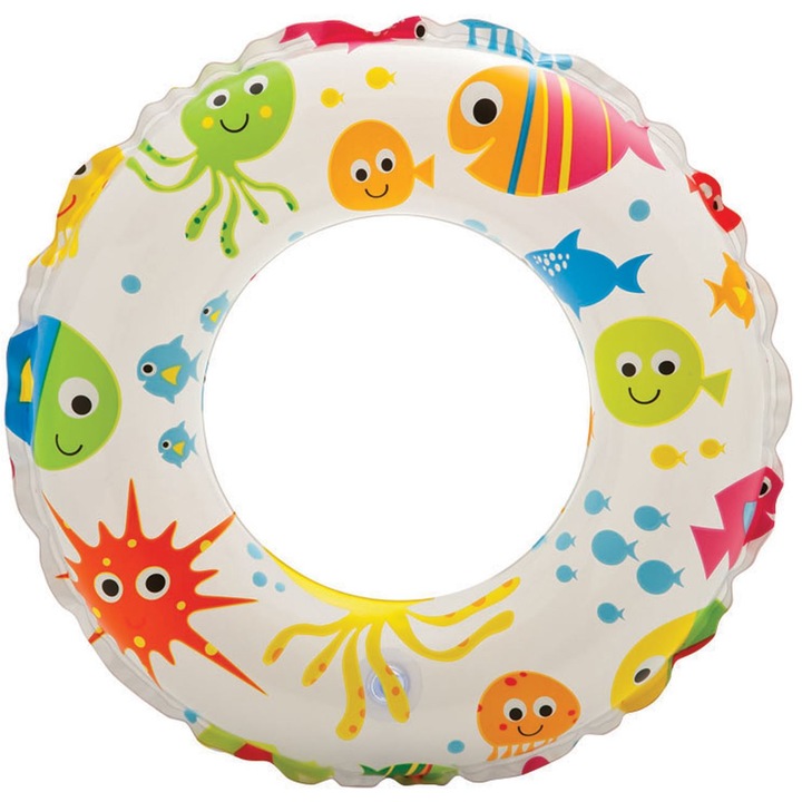 Надуваема топка за деца 3-6 години Диаметър 51 см Бяла