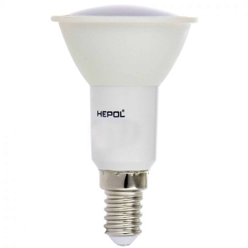 Bec LED HEPOL, forma spot, E14, 6.5W, 30000 ore, lumina calda Bec LED HEPOL, forma spot, E14, 6.5W, 30000 ore, lumina calda
