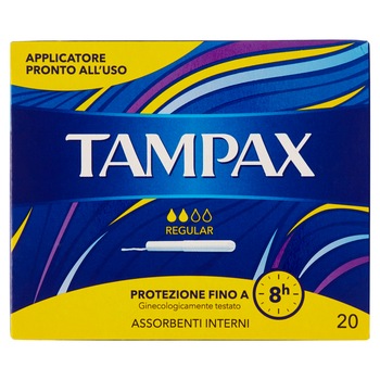 Tampoane Tampax Regular cu Aplicator 20 buc Tampoane Tampax Regular cu Aplicator 20 buc