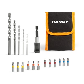 Set 5 burghie, 12 capete si 1 adaptor Handy, Cu husa, 3xS, 3xPH, 3xP, 3xS, 3/4/5/6/8 Set 5 burghie, 12 capete si 1 adaptor Handy, Cu husa, 3xS, 3xPH, 3xP, 3xS, 3/4/5/6/8