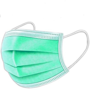 Masca chirurgicala, 3 straturi, 3 pliuri, set 30 bucati, BFE>98%, Tip II, verde Masca chirurgicala, 3 straturi, 3 pliuri, set 30 bucati, BFE>98%, Tip II, verde