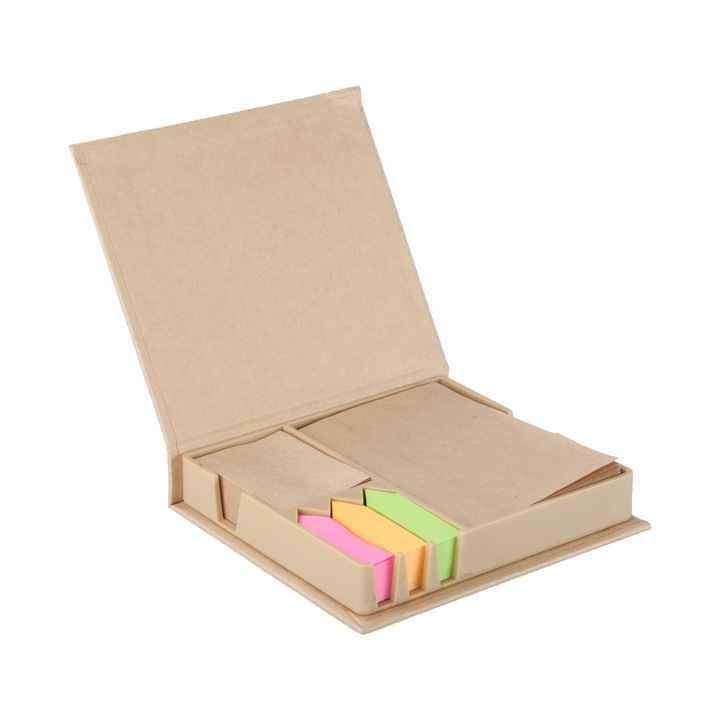 Set notite adezive din hartie reciclata