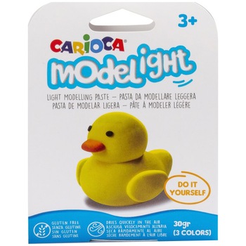 Plastilina ModeLight Carioca Rata, 3 culori/set Plastilina ModeLight Carioca Rata, 3 culori/set