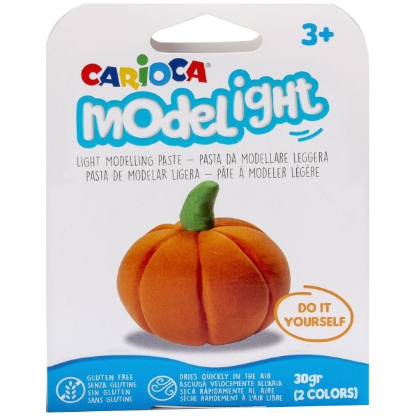 Plastilina ModeLight Carioca Dovleac, 2 culori/set