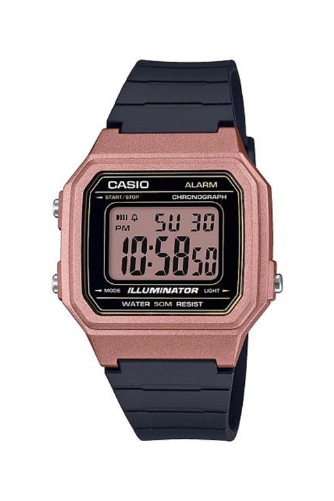 Casio, Правоъгълен цифров часовник, Черен/Розов