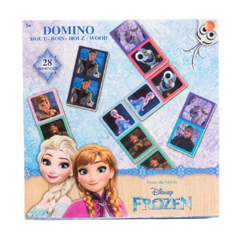 Domino Frozen lemn 28 piese Multicolor