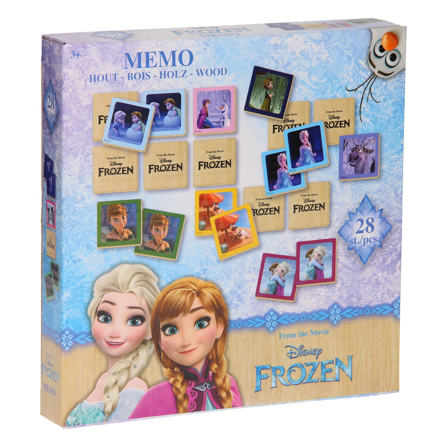 Joc memorie Frozen, lemn