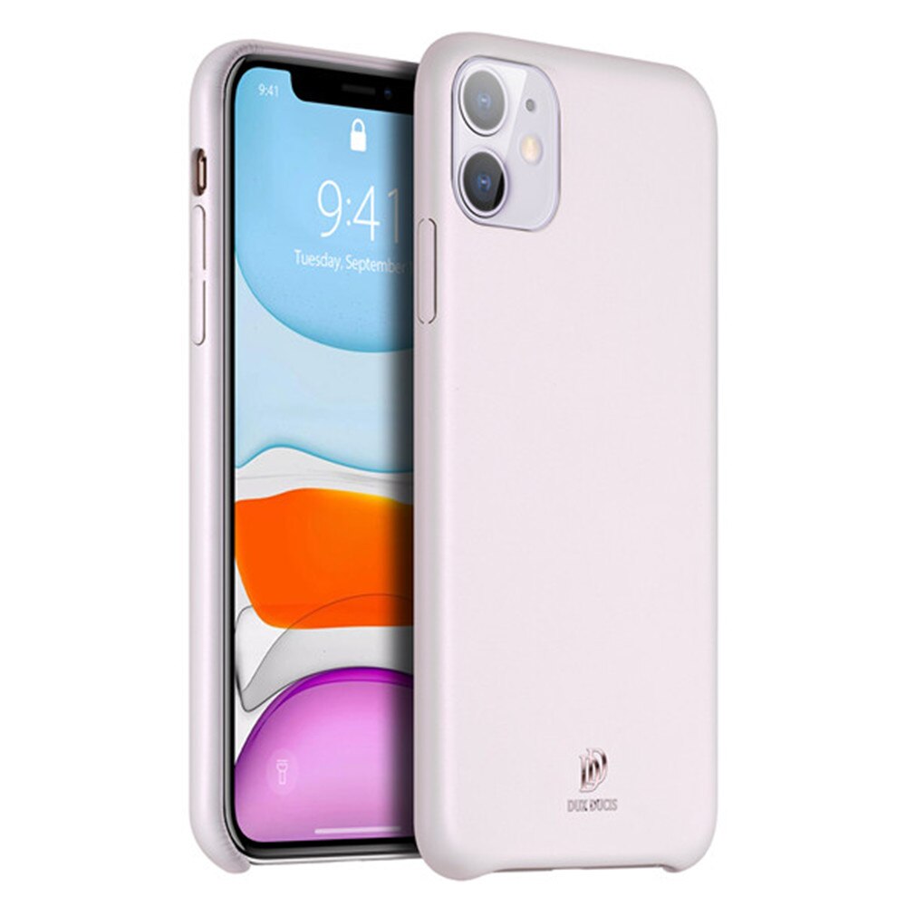 Husa Thin Skin OptimDux, Piele Ecologica , pentru Apple iPhone 11, Pink