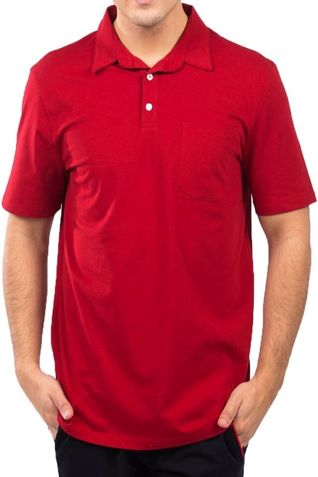 Tricou barbati polo design andu, Rosu