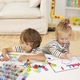 Set 253 piese cu litere alfabet si cifre magnetice, 1 tabla magnetica cu doua fete si cutie de depozitare, jucarii educative pentru copii de 3,4,5,6,7 ani
